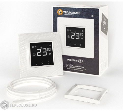 Терморегулятор программируемый Теплолюкс EcoSmart 25 Wi-Fi белый 2239190