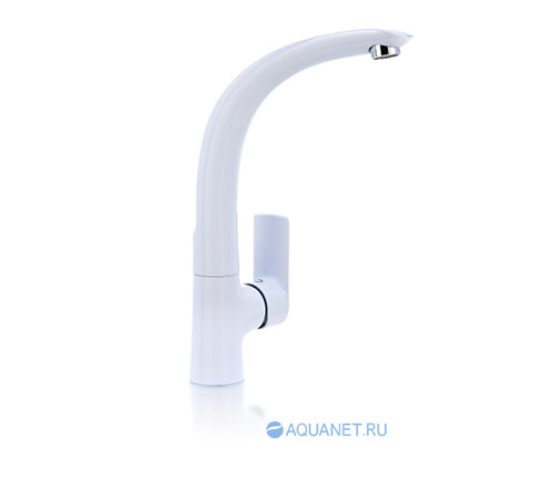 Смеситель для кухни Aquanet Arctic высокий хром/белый AF520-41CW