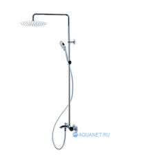 Душевая колонна с термостатом и изливом Bravat Waterfall латунь F639114C-A5-RUS