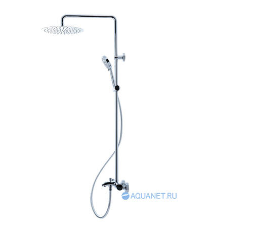 Душевая колонна с термостатом и изливом Bravat Waterfall латунь F639114C-A5-RUS