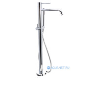 Смеситель для ванны напольный Paffoni LIGHT с ручным душем и шлангом хром LIG032CR