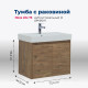 Тумба с раковиной Aquanet Nova Lite 75 2 двери дуб рустикальный 00302528