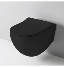 Унитаз подвесной безободковый Artceram FILE 2.0 36х52 см черный матовый FLV004 17 30