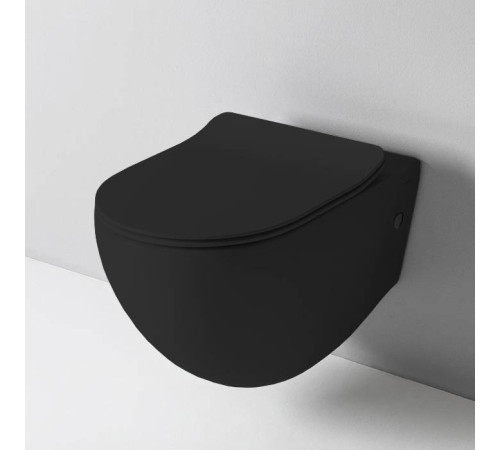 Унитаз подвесной безободковый Artceram FILE 2.0 36х52 см черный матовый FLV004 17 30