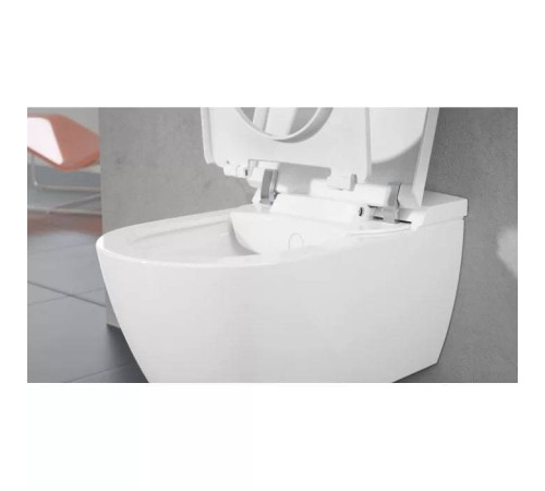 Унитаз-биде подвесной Villeroy & Boch ViClean-I100 с сиденьем CeramicPlus V0E100R1