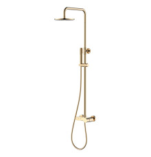 Душевая стойка со смесителем Boheme Stick Diamond золото 128-GG