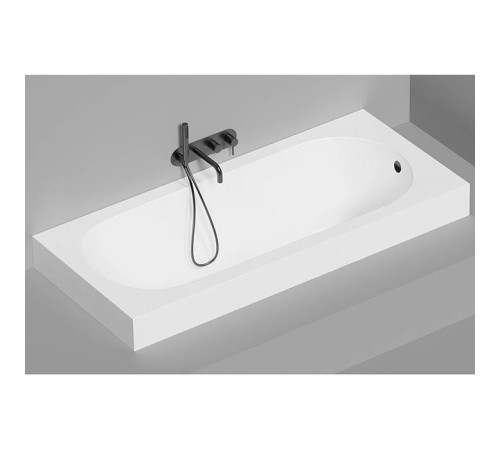 Ванна встраиваемая Salini Ornella 180х80х60 см овальная чаша S-Sense белый глянцевый 102312G/23101H