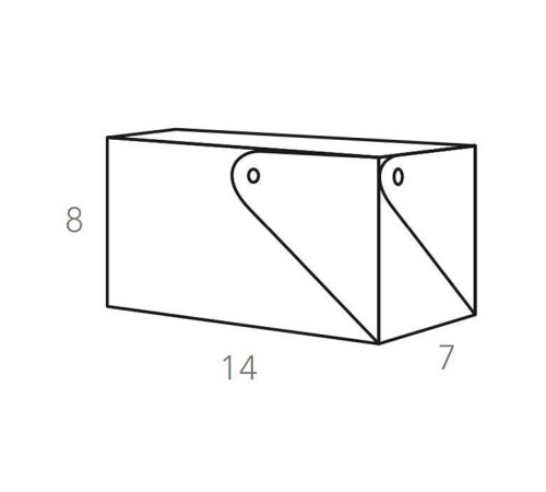 Коробочка ADJ MIU 7x17x8 см коньяк/бордо 0050.09/30
