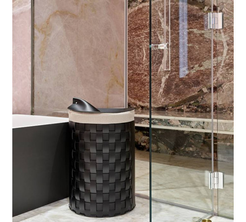 Корзина для мусора ADJ Bottega 22х35 см черный/серый 2035.01/03