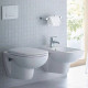 Сиденье для унитаза Duravit D-Code петли пластик с микролифтом 0067390000