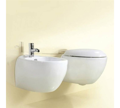 Биде подвесное Azzurra Clas+ 56x38.5 см белый матовый CLP 500M/SOSK bi matt