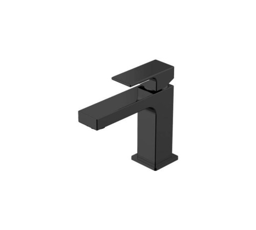 Смеситель для раковины Gattoni Kubik излив 110 мм без донного клапана черный матовый 2582/25NO