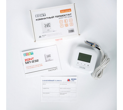 Комнатный термостат ZONT МЛ-232 RS-485 ML00006088