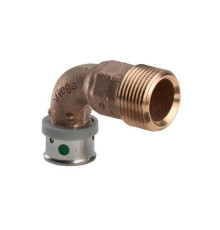 Пресс-угольник Viega Pexfit Pro 20x3/4 НР бронза 607753