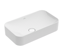 Раковина накладная Villeroy & Boch Finion 600х350х115 мм CeramicPlus альпийский белый 414361R1