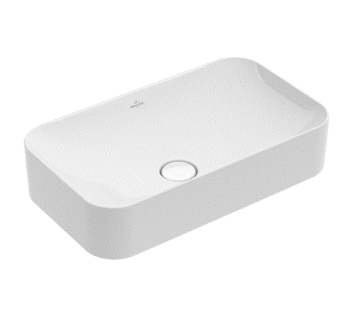 Раковина накладная Villeroy & Boch Finion 600х350х115 мм CeramicPlus альпийский белый 414361R1