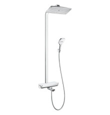 Душевая система Hansgrohe Raindance Select E 360 Showerpipe с термостатом хром/белый 27113400