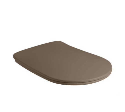 Сиденье для унитаза Kerasan Nolita SLIM быстросъемное Bruno matt петли хром 539188