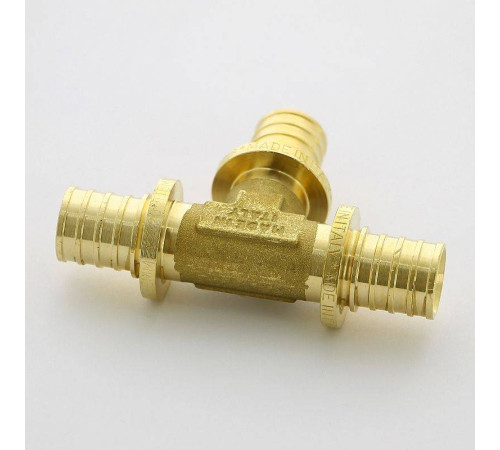 Тройник аксиальный Uni-Fitt 20 мм латунь 746G7770