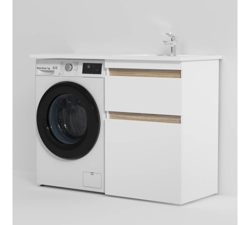 Раковина над стиральной машиной AM.PM X-Joy 120 см правая M85AWPR1201WG