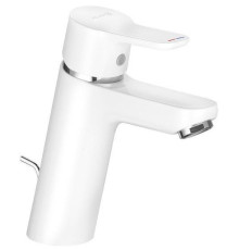 Смеситель для раковины KLUDI PureEasy 100 мм со сливным гарнитуром белый 372909165