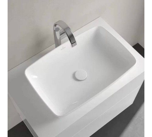 Раковина накладная Villeroy & Boch Artis 58х38 см TitanCeram альпийский белый 41725801