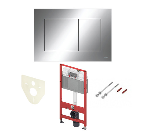Комплект инсталляции TECEbase 2.0 с панелью смыва TECEnow хром глянцевый 9400412