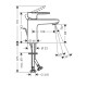 Смеситель для раковины Hansgrohe Vernis Blend 100 с донным клапаном хром 71551000