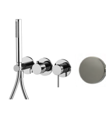 Смеситель для душа встраиваемый FIMA Carlo Frattini Spillo Up на 2 потребителя брашированный никель F3049WX8SN