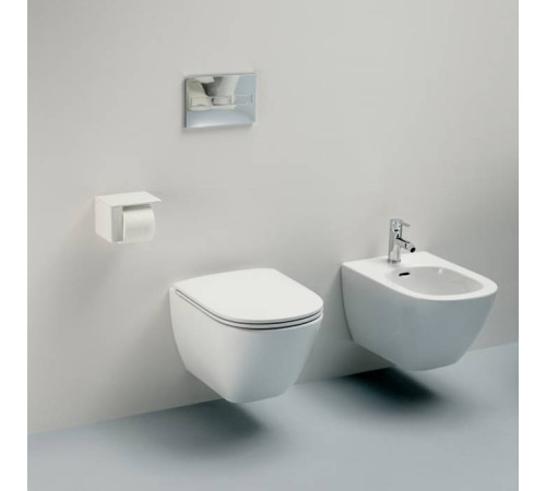 Унитаз подвесной Laufen Lua 52х36 см безободковый белый глянцевый 8.2008.0.000.000.1