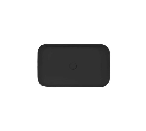 Раковина накладная Kerasan Tribeca 70х43 см без отверстия черный матовый 460231