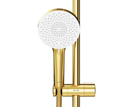 Душевая система AM.PM X-Joy с термостатом золото F0785A499