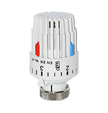 Головка термостатическая Hoobs HB-5100H-U газо-жидкостная M30x1.5 6-28°C белая HB-5100H-U