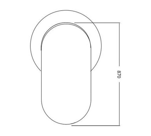 Смеситель встроенный Azzurra Linea с внутренней частью хром AN 83A