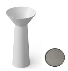 Раковина напольная DEA Design Pedestal Basin 480х480х900 мм Smoky Black DD2022480R4