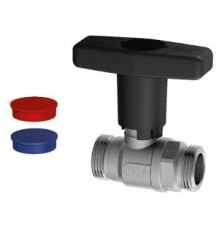 Кран шаровой FAR 3/4 НР высокая черная ручка 3067 M34C