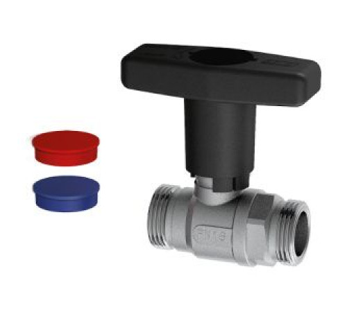 Кран шаровой FAR 3/4 НР высокая черная ручка 3067 M34C