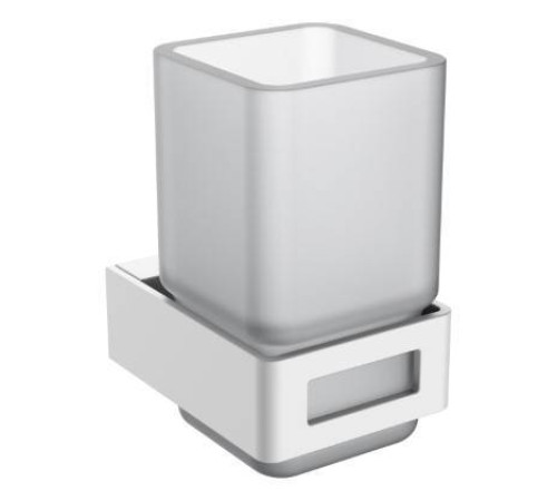 Стакан для зубных щеток подвесной Boheme Q белый матовый 10944-MW