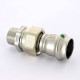 Муфта разъемная Viega Sanpress Inox 22x1/2 пресс-НР нержавеющая сталь 438296