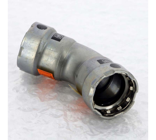 Угольник 45 градусов Viega Megapress пресс оцинкованная сталь 3/4 694586