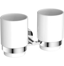 Стакан с держателем двойной Aquanet БЕТТА хром AQ4617CR