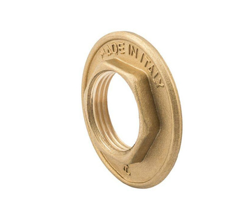 Гайка стопорная Metalit 1 дюйм В латунь с фланцем EBF2510