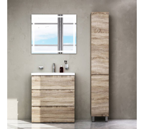 Тумба под раковину напольная AM.PM Gem 75 см 3 ящика светлый дуб M91FSX0752OF