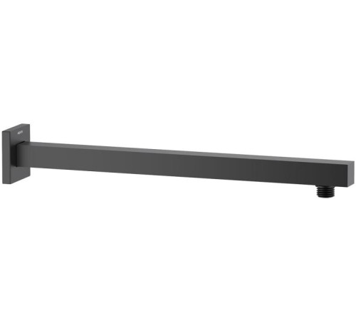 Держатель верхнего душа настенный Aquatek 400 мм матовый черный AQ2177MB