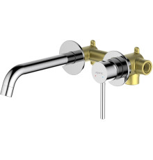 Смеситель для раковины Aquanet Европа AQ1313CR настенный скрытого монтажа хром AQ1313CR