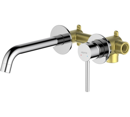 Смеситель для раковины Aquanet Европа AQ1313CR настенный скрытого монтажа хром AQ1313CR