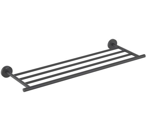Полка для полотенец Aquanet Оберон матовый черный AQ4222MB