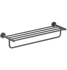 Полка для полотенец Aquanet Европа матовый черный AQ4115MB