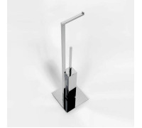 Стойка с ершом и держателем т/б Colombo Design MiniQ 18x18x67.5 см хром B5018.CR-RNE