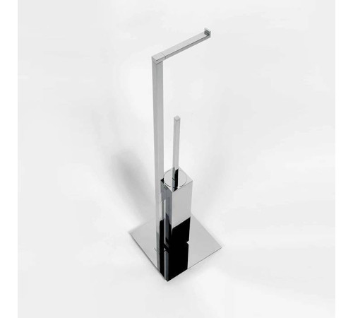 Стойка с ершом и держателем т/б Colombo Design MiniQ 18x18x67.5 см хром B5018.CR-RNE